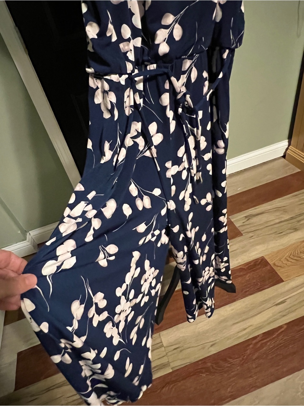 Wisp Navy Floral Halter Jumpsuit - Picture 2 of 3